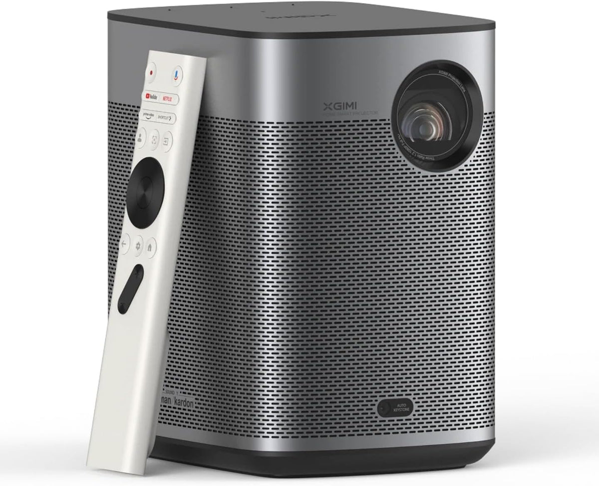 XGIMI Halo Plus GTV - Proyector portátil Full HD 1080P de 700 lúmenes ISO - Google TV Netflix y pantalla de hasta 200 pulgadas - Batería de 2,5 horas y sonido Harman Kardon 2 x 5 W