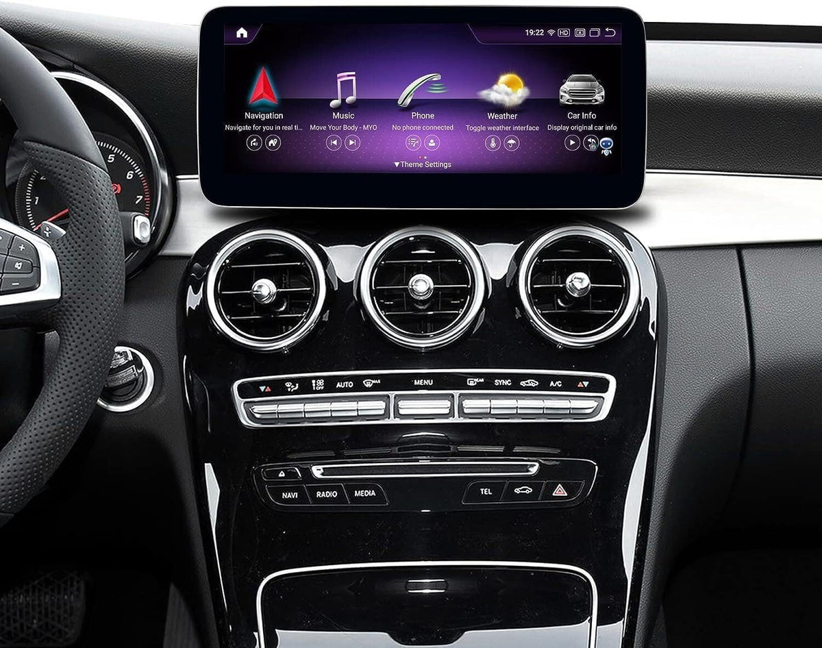 Radio Android 13 para Mercedes Benz - Pantalla táctil de 12,3 pulgadas con 8 GB RAM y 256 GB - CarPlay Android Auto y MirrorLink - Bluetooth DSP Spotify y navegación