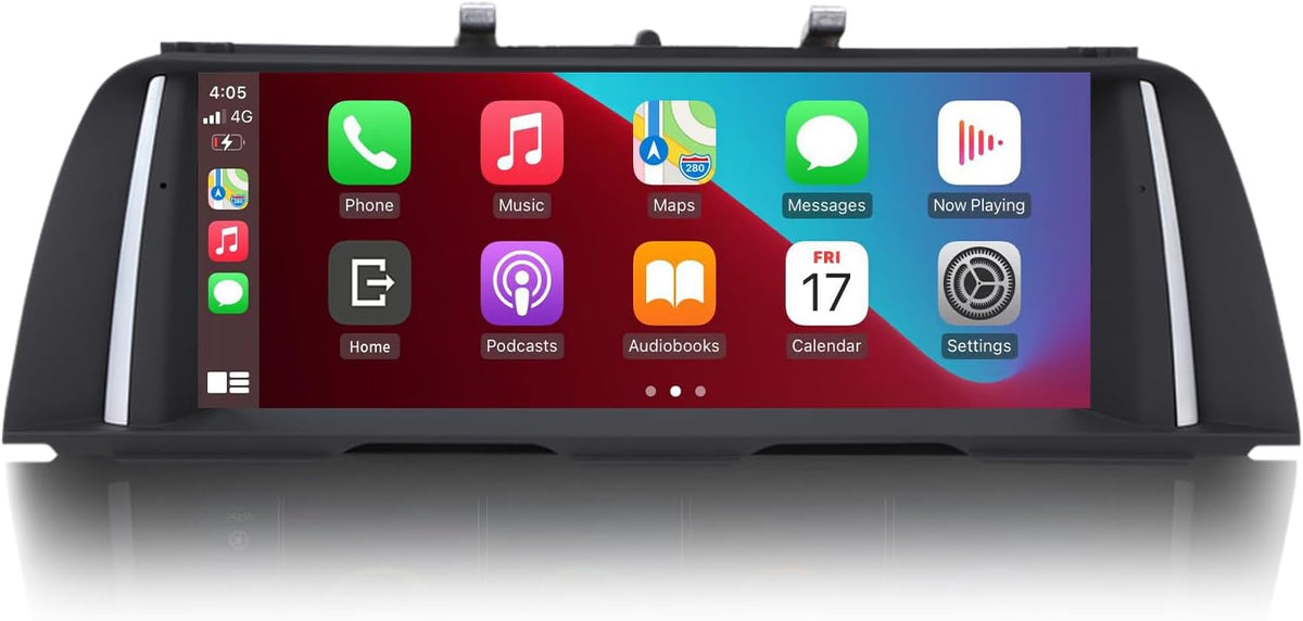 Ninetom RT LN CIC 10 - Radio para BMW Serie 5 F10 F11 con pantalla de 10,25 pulgadas - CarPlay Android Auto MirrorLink GPS y DSP - Para modelos 2010 a 2012 con sistema CIC