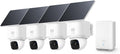 eufy Security SoloCam E30 kit de 4 cámaras - Vídeo 2K con panorámica de 360 grados - Seguimiento por IA y visión nocturna - Energía solar y compatibilidad con HomeBase S380