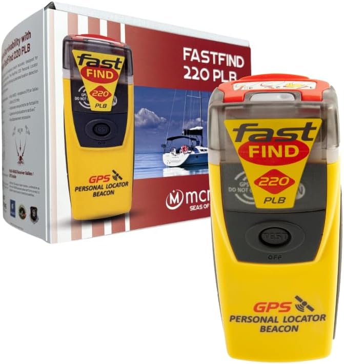 McMurdo FastFind 220 baliza GPS personal - Programación para Reino Unido y cobertura mundial - Diseño impermeable con pantalla LED - Control mediante botones y montaje en panel