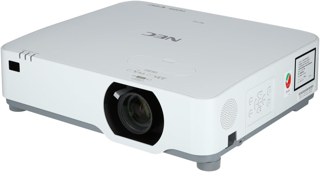NEC P627UL - Proyector de instalación WUXGA de 6200 lúmenes - Resolución 1920 x 1200 con pantalla LCD - HDMI USB para educación trabajo profesional y cine en casa