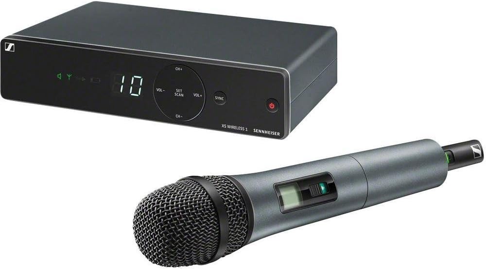 Sennheiser XSW 1 825 E sistema de micrófono - Sistema inalámbrico para canto y presentaciones - Bandas 821 a 832 y 863 a 865 MHz - Cápsula dinámica y hasta 10 canales compatibles