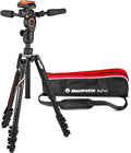 Manfrotto Befree 3 Way Live Advanced - Trípode de viaje de aluminio para cámaras Sony Alpha - Altura máxima 150 cm y carga de 6 kg - Rótula fluida de 3 vías con bolsa incluida