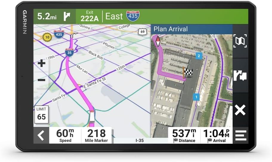Garmin dezl LGV1010 GPS para camión - Pantalla táctil de 10 pulgadas - Navegación por Europa con Bluetooth y WiFi - Alertas de radar carriles y lectura de texto