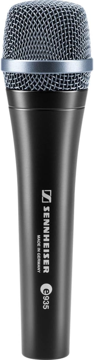 Sennheiser e935 - Micrófono vocal dinámico con cable - Patrón unidireccional y conexión XLR - Diseño negro para canto directo escenario ensayo y sistemas PA compatibles