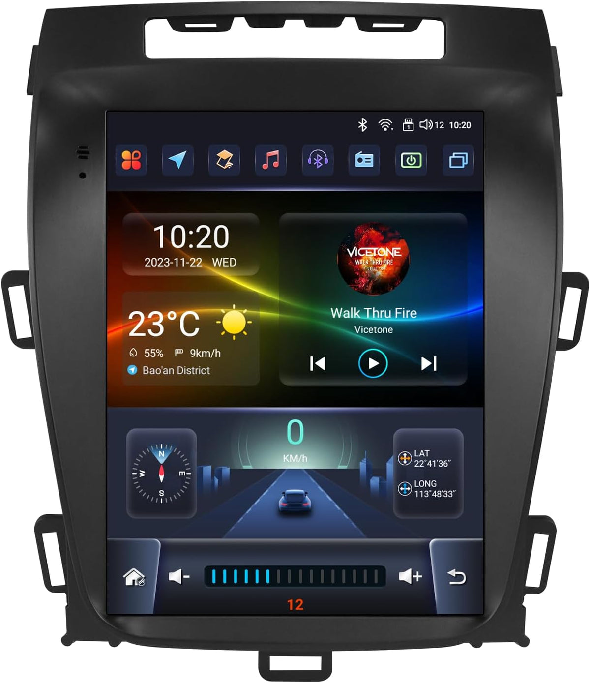 Radio Android 14 para Opel Zafira C - Pantalla táctil de 9,7 pulgadas con 4 GB RAM y 32 GB - CarPlay y Android Auto inalámbricos - WiFi 4G GPS Bluetooth DAB y RDS