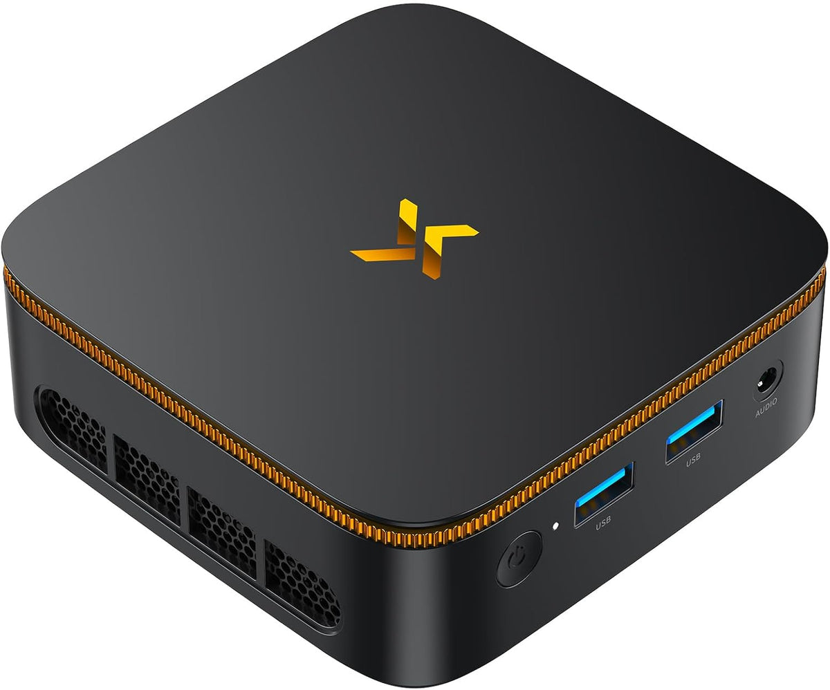 Huidun H50 Mini PC Intel N150 - 16 GB DDR4 y SSD M.2 de 512 GB - Doble pantalla 4K por HDMI y DisplayPort - WiFi 6 Bluetooth 5.2 y doble Gigabit Ethernet