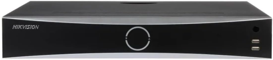 Hikvision AcuSense NVR de 32 canales - Compatible con cámaras IP de hasta 32 MP - 16 puertos PoE integrados - Grabador de red para videovigilancia profesional
