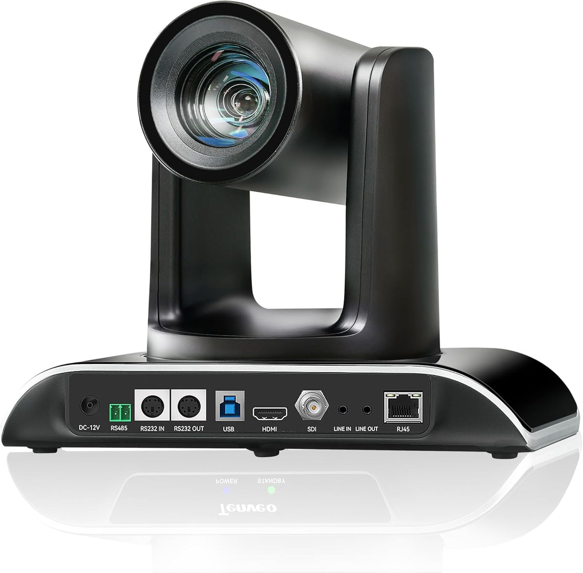 Tenveo PTZ - Cámara 1080P60 con zoom óptico 30 aumentos y seguimiento automático IA - 3G SDI HDMI USB 3.0 RJ45 y PoE - Para iglesias grandes eventos y transmisión en vivo