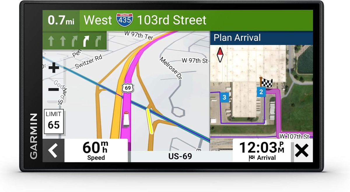 Garmin dezl LGV 610 GPS para camión - Pantalla táctil de 6 pulgadas - Mapas de Europa y conexión USB - Alertas de radar lectura de texto e indicación de carriles