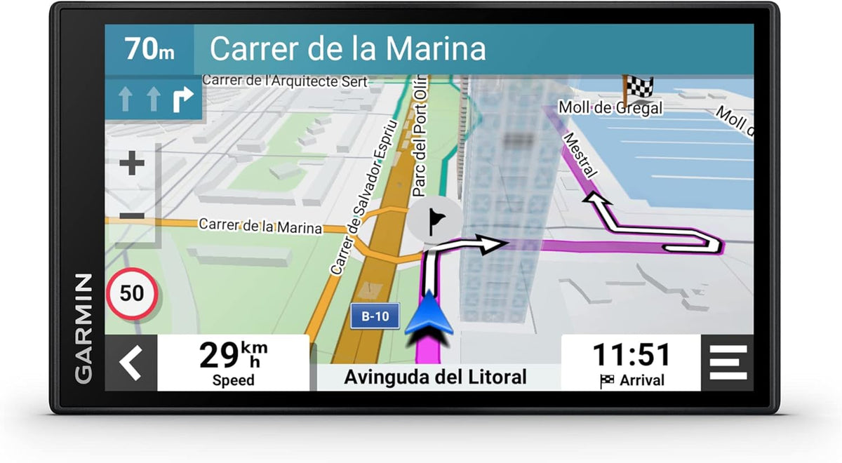 Garmin DriveSmart 66 reacondicionado - Navegador GPS de 6 pulgadas con pantalla táctil - Mapas de Europa y resolución 800 x 480 - Bluetooth USB guía de carriles y montaje en parabrisas