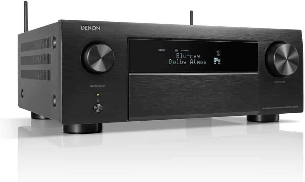 Denon AVC X4800H - Amplificador AV 9.4 canales con Dolby Atmos y audio 3D - 6 puertos HDMI USB y Bluetooth integrado - Control por Alexa para cine en casa multicanal