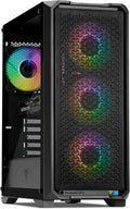 YEYIAN VaultESP Gaming PC - Intel Core i5 14400F de 10 núcleos con 32 GB DDR5 - GeForce RTX 5060 8 GB GDDR7 y SSD NVMe Gen4 de 1 TB - Windows 11 Pro para gaming