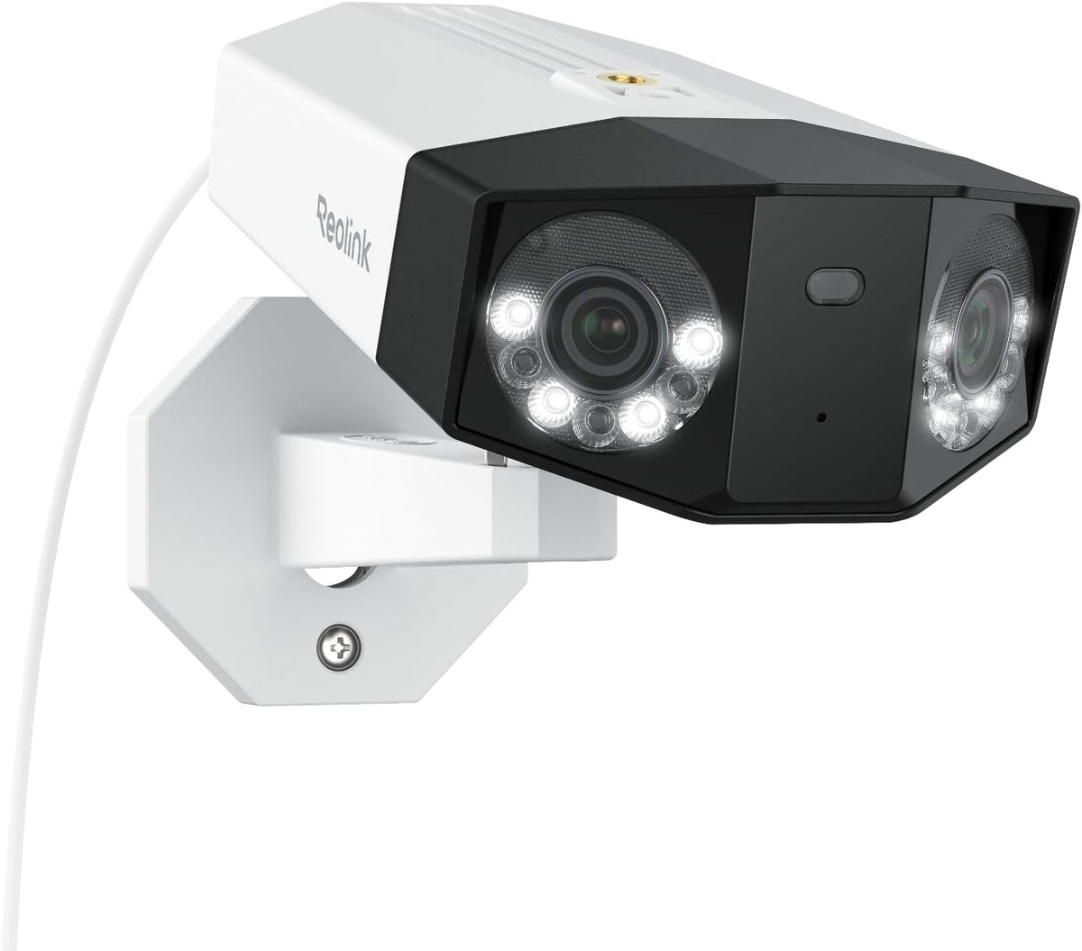 Reolink Duo 3 PoE cámara de vigilancia - Doble lente UHD de 16 MP y panorámica de 180 grados - Detección de personas vehículos y animales - Audio bidireccional y grabación continua