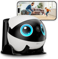 Enabot EBO Air 2 Plus robot cámara 3K - Robot móvil IA para hogar y mascotas - Audio bidireccional y visión nocturna - WiFi batería e imagen facial personalizada blanca