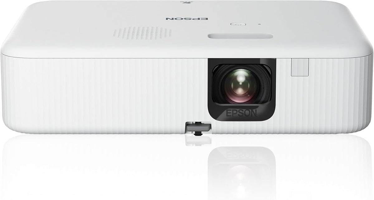 Epson CO FH02 - Proyector Full HD 1080P de 3000 lúmenes con Android TV - Tecnología 3LCD y lámpara de hasta 12000 horas - HDMI y altavoz integrado para cine en casa