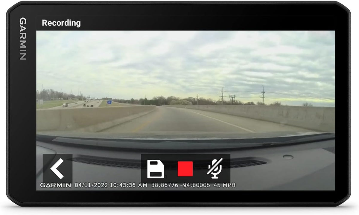 Garmin DriveCam 76 GPS para coche - Pantalla táctil de 7 pulgadas con cámara integrada - Tráfico en tiempo real y mapas de Europa - WiFi Bluetooth voz y asistencia