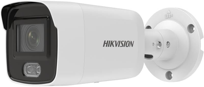 Hikvision DS 2CD2047G2 LU - Cámara Bullet ColorVu de 4 MP con objetivo de 2,8 mm - Visión nocturna en color mediante luz blanca - Detección de movimiento para videovigilancia