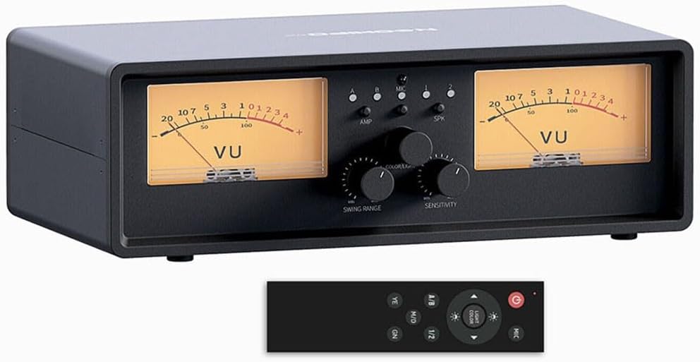 ET30 medidor de audio analógico dual - Para configuración de múltiples amplificadores - Indicadores analógicos de audio - Equipo de medición VRTYVEYBB
