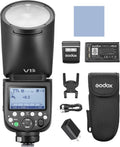 Godox V1ProS flash TTL para Sony - HSS 1 a 8000 s con modos TTL y manual - Sistema inalámbrico RF de 2,4 GHz y 32 canales - Subflash desmontable y 24 geles
