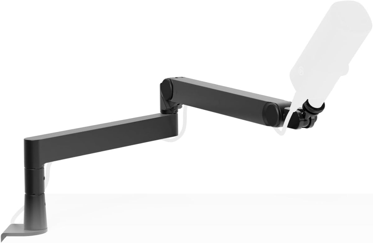 Elgato Wave Mic Arm Pro - Brazo de micrófono de perfil bajo con giro de 360 grados - Suspensión de gas y estructura metálica de 2,04 kg - Compatible con Elgato Shure Rode HyperX y Blue Yeti