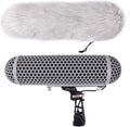 DIGITALFOTO MICOLIVE - Blimp cortavientos con Dead Cat para micrófono - Suspensión Rycote y diseño ligero - Compatible con Rode NTG AT875R y Sennheiser MKE 600 para vídeo exterior