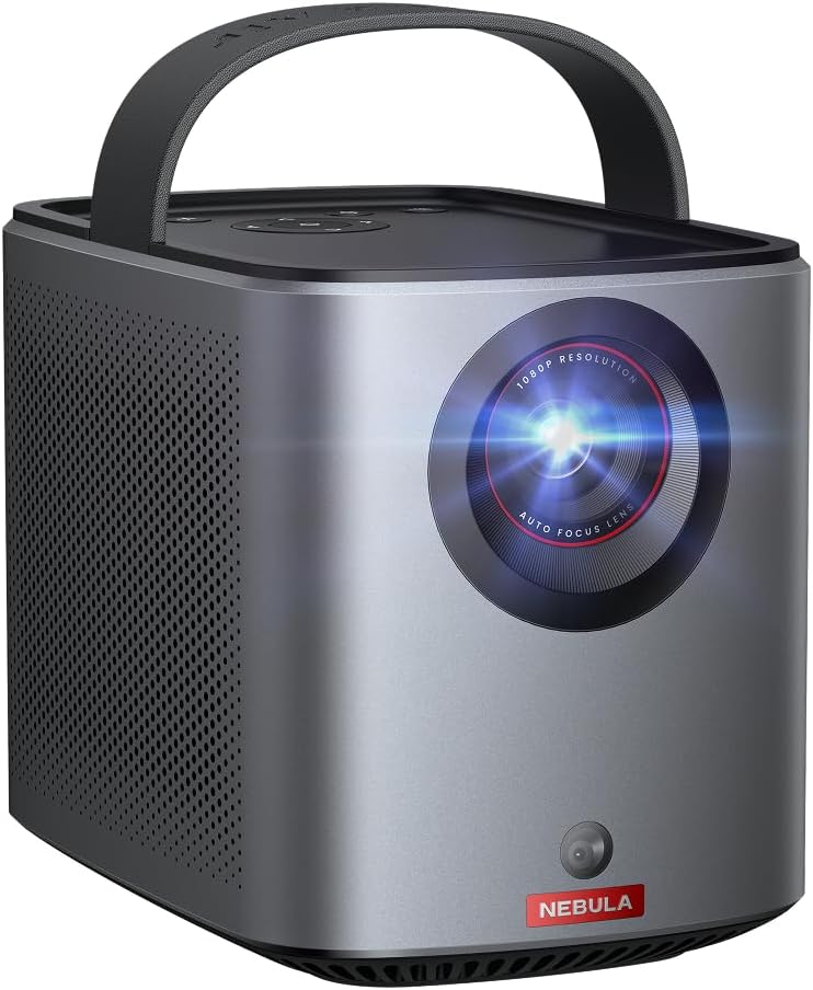 Nebula Mars 3 Air proyector portátil - Full HD 1080p con 400 ANSI lúmenes - Imagen de hasta 150 pulgadas y batería de 2,5 horas - WiFi Dolby Digital y 2 altavoces de 8 W