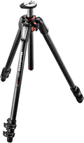 Manfrotto 055XPRO MT055CXPRO3 - Trípode profesional de fibra de carbono de 3 secciones - Altura máxima 170 cm y carga de 9 kg - Diseño ligero para fotografía y viajes