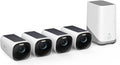 eufy Security S330 eufyCam 3 cámara solar - Resolución 4K para vigilancia exterior - Visión nocturna y enfoque para supervisión detallada - WiFi energía solar y sin tarifa mensual