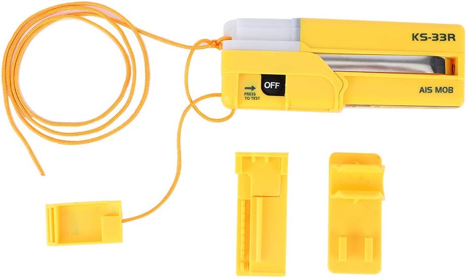 Baliza AIS MOB personal para rescate marítimo - GPS SOS resistente al agua y temperaturas extremas - Conectividad RF para navegación marina - Batería de 800 mAh y autonomía de 24 horas