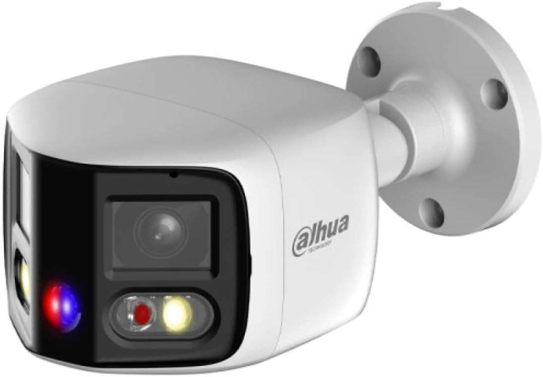 Dahua DH IPC PFW3849SP A180 E2 AS PV 0280B cámara de vigilancia - Resolución de 8 MP - Visión nocturna audio bidireccional y detección de movimiento - PoE IP67 ONVIF y WDR de 120 dB