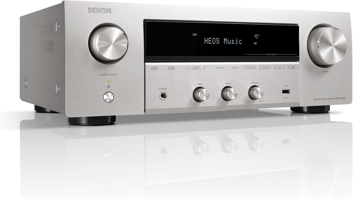 Denon receptor de red estéreo - 2 canales de 145 W - 5 puertos HDMI con Bluetooth Ethernet y USB - FM DAB Multiroom Spotify Tidal y Alexa