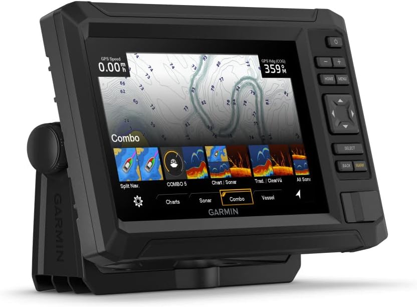 Garmin ECHOMAP UHD2 72cv plotter náutico - Pantalla LCD de 7 pulgadas - Incluye transductor GT20 TM - Medición hasta 500 pies y montaje en superficie