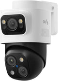 eufy Security S4 cámara Bullet PTZ PoE - Vídeo 4K UHD y campo de visión de 122 grados - Giro 360 grados y visión nocturna en color - IA audio bidireccional y grabación continua