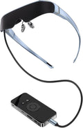 Gafas AR para películas 3D - Pantalla virtual de 120 pulgadas con sistema Android 11 - Audio envolvente y efecto óptico SLR - Incluye gafas V30 y controlador