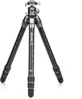 Benro Tortoise 34C GX35 - Trípode de fibra de carbono con rótula de bola GX35 - Altura máxima 144 cm y capacidad de 20 kg - Sistema ligero para fotografía y videocámara