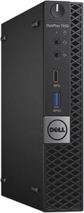 Dell OptiPlex 7050 reacondicionado - Mini PC Core i7 6700T con 8 GB RAM - SSD NVMe de 256 GB y gráficos Intel HD 530 - Windows 11 Pro para oficina multimedia y uso diario