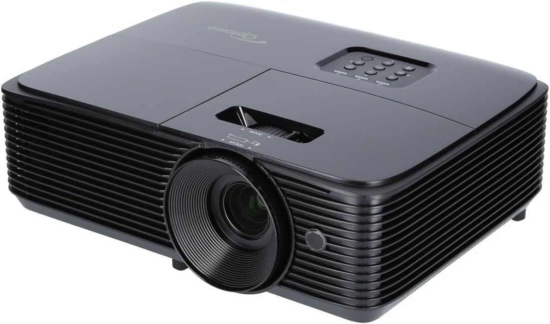 Optoma W371 proyector WXGA - DLP con brillo de 3800 lúmenes - Resolución máxima 1280 x 800 y Full 3D - HDMI VGA USB para hogar empresa y educación