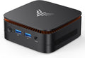 NiPoGi Pinova P1 Mini PC Ryzen 3 3250U - 8 GB DDR4 y SSD de 256 GB - Triple pantalla 4K por HDMI USB C y DisplayPort - WiFi 5 Bluetooth 4.2 para escuela y negocio
