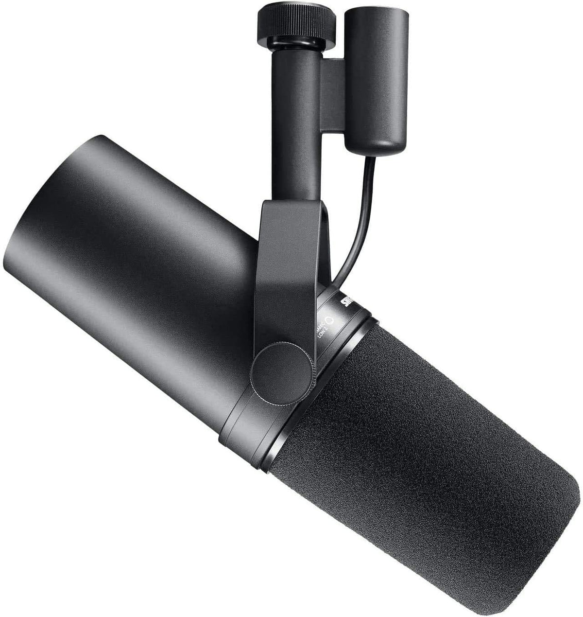Shure SM7B - Micrófono dinámico cardioide para voz y grabación - Conexión XLR y respuesta orientada a sonido cálido - Para podcast radiodifusión estudio y canto
