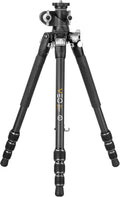 Vanguard Veo 3T Plus 234CT trípode de viaje - Fibra de carbono con altura máxima de 136 cm - Diseño plegable y descentrable - Carga máxima de 10 kg con rótula de bola