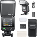 Godox V480 O flash TTL para Olympus Panasonic - Número guía 50 y HSS 1 a 8000 s - Pantalla táctil y reciclado de 1,7 s - USB C sistema X 2,4 GHz y hasta 650 destellos