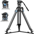 SIRUI SQ75 VHS10 trípode de vídeo profesional - Fibra de carbono con altura máxima de 182 cm - Carga indicada de 18 kg - 7 niveles de contrapeso y 4 modos de amortiguación