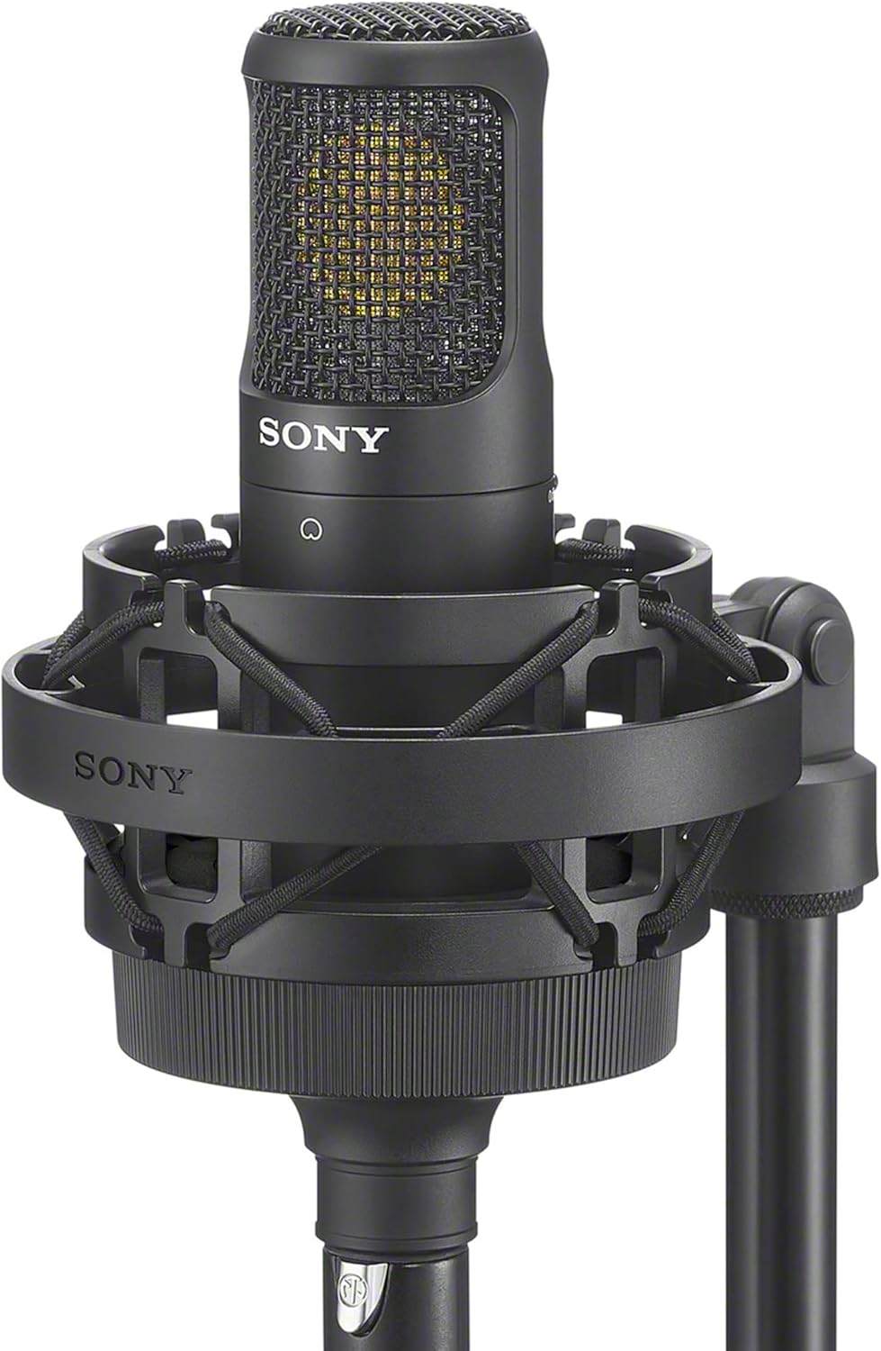 Sony C 80 - Micrófono de condensador unidireccional para voces e instrumentos - Conexión XLR para equipos de audio profesional - Diseño negro para grabación streaming y videoconferencia