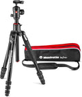 Manfrotto Befree GT XPRO trípode - Aluminio con altura máxima de 64,6 pulgadas - Rótula 496 y columna de 90 grados - Carga de 22 libras y zapata 200PL PRO