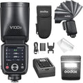 Godox V100S flash TTL para Sony - Potencia de 100 W y pantalla táctil - HSS 1 a 8000 s para cámaras Sony Alpha - Sistema inalámbrico 2,4 GHz y montaje en zapata