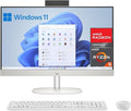 HP All in One 27 cr0007ss - Pantalla Full HD de 27 pulgadas con cámara - Ryzen 5 7520U 16 GB RAM y SSD de 512 GB - Windows 11 Home con teclado y ratón inalámbricos