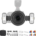 Godox MF12 K2 - Kit de flash macro TTL inalámbrico 2,4 GHz - Hasta 500 destellos y reciclaje de 0,01 a 1,7 s - Para Nikon Sony Canon Fuji Olympus Panasonic y fotografía macro
