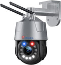 Ctronics cámara 4G LTE de 5 MP - Zoom óptico 30x y sistema PTZ - Visión nocturna hasta 150 m con detección humana - Audio bidireccional y seguimiento automático